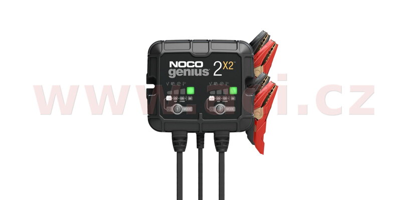 Nabíjačka na nabíjanie 2 batérií NOCO 2x2, 6/12 V, 2-40 Ah, 2 A
