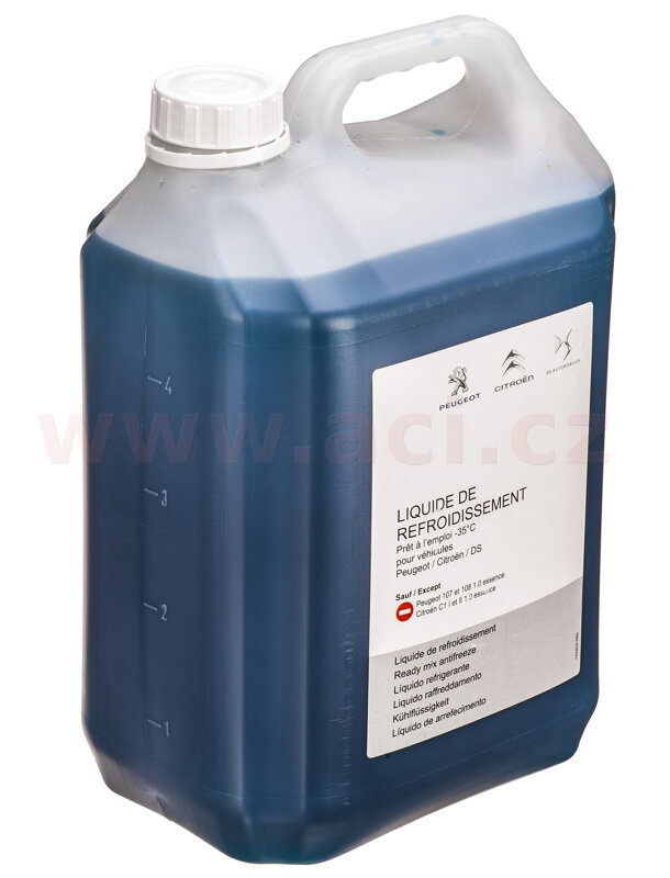 Nemrznúca zmes G33 (riedená -35) originál PEUGEOT, CITROEN, DS 5L